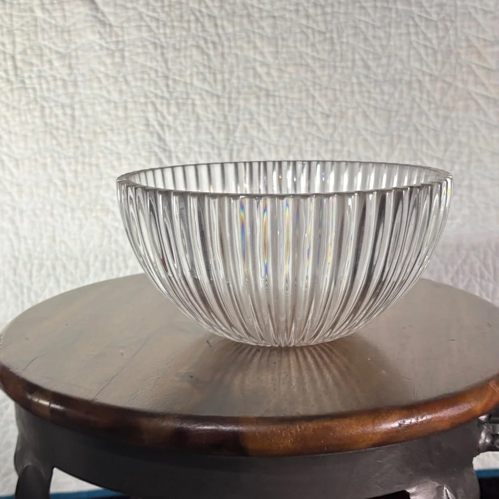 Elegant Clear Crystal Bowl